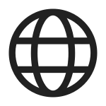 Globe SVG Icon